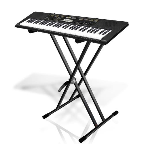  Pyle Electronic Keyboard Stand - Digital Piano Keyboard Mount Holder, Height Adjustable (PKS40)