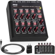 8-Channel Wireless BT Streaming Mini Line Mixer with USB Audio Interface - 8 Mono/Stereo Switching Inputs | Ultra-low Noise Design with High Headroom | Built-in USB Sound Card