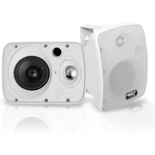  [아마존베스트]Outdoor Waterproof Wireless Bluetooth Speaker - 6.5 Inch Pair 2-Way Weatherproof Wall/Ceiling Mounted Dual Speakers w/Heavy Duty Grill, Universal Mount, Patio, Indoor Use - Pyle PD