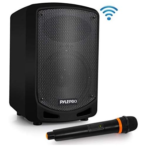  [아마존베스트]Pyle Portable Bluetooth PA Speaker System - Indoor Outdoor Karaoke Sound System w/Wireless Mic, Audio Recording, Rechargeable Battery, USB/SD Reader, Stand Mount, for Party, Crowd Contr