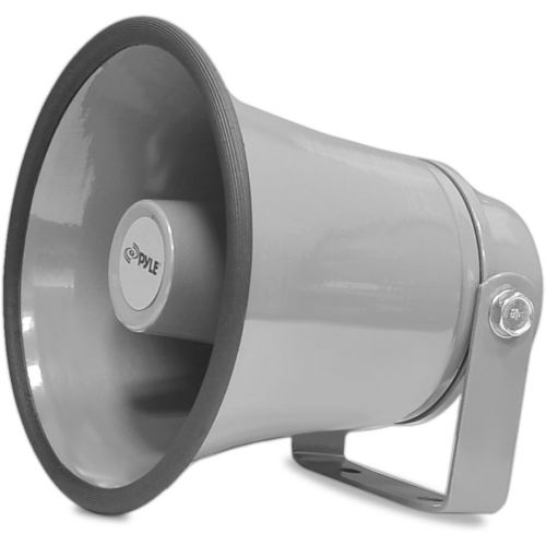  [아마존베스트]Indoor/Outdoor PA Horn Speaker - 6.3” Portable PA Speaker with 8 Ohms Impedance & 25 Watts Peak Power - Mounting Bracket & Hardware Included - Pyle PHSP6K