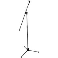 [아마존베스트]Pyle Foldable Tripod Microphone Stand - Universal Mic Mount and Height Adjustable from 37.5 to 65.0 Inch High w/ Extending Telescoping Boom Arm Up to 28.0 - Knob Tension Lock Mecha
