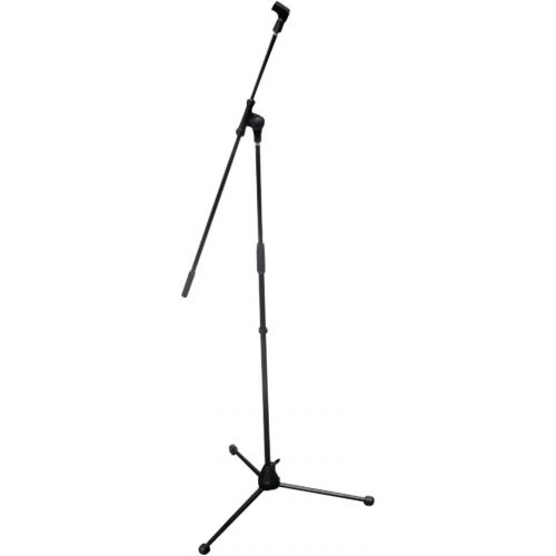  [아마존베스트]Pyle Foldable Tripod Microphone Stand - Universal Mic Mount and Height Adjustable from 37.5 to 65.0 Inch High w/ Extending Telescoping Boom Arm Up to 28.0 - Knob Tension Lock Mecha