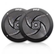 Pyle Marine Speakers - 5.25 Inch Low Profile Slim Style Waterproof Wakeboard Tower and Weather Resistant Outdoor Audio Stereo Sound System with 180 Watt Power - 1 Pair in Black (PL