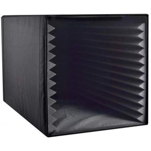  Pyle Recording Shield Box-Microphone Foam Booth Cube, Sound Dampening Filter-Audio Acoustic Noise Isolator Platform w/Wedgie Padding, Studio, Podcast, Vocal Use PSIB27