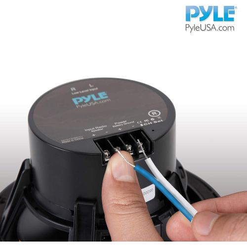  Pyle 50ft 18 Gauge Speaker Wire - Waterproof Marine Grade Cable in Spool for Connecting Audio Stereo to Amplifier, Surround Sound System, TV Home Theater and Car Stereo - PLMRSW50