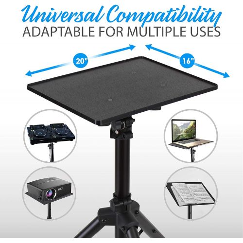  Amazon Renewed Pyle-Pro Pro 28-46 Universal Device Projector, Height Adjustable Laptop, Computer DJ Equipment Stand Mount Holder, Good For Stage or Studio-Pyle PLPTS4, 28 To 46