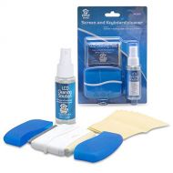 Pyle Computer LCD Screen Cleaning Kit - Tool Includes Cleaner Solution Spray, Keyboard Brush, 5 Microfiber Cloth Wipes - Cleans Laptop Surface, Plasma / Flat TV Monitor, Macbook, iPad,