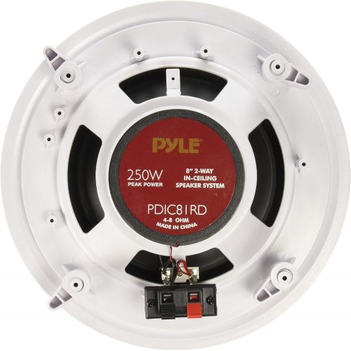  Pyle Audio - Home A/V PD-IC81RD 8IN Round Ceiling SPKR