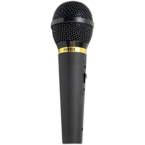  Pyle Corded Unidirectional Handheld Dynamic Microphone - Professional Wired Vocal Mic w/ Acoustic Pop Filter, XLR to 1/4 Cable, For Karaoke, Solo Live Singing, Studio or Stage Use - Pyl