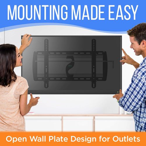  Pyle Tilting Wall Mount TV Bracket - Heavy Duty Universal Flat Screen TV Wall Mount - Mounts 26-52 LED/LOLED & Plasma TV Flat Screens - Medium Tilt, VESA Mounting, 110 lbs Weight Capaci