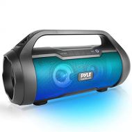 Pyle Wireless Portable Bluetooth Boombox Speaker - 500W 2.0CH Rechargeable Boom Box Speaker Portable Barrel Loud Stereo System with AUX Input/USB/SD/Fm Radio, 3 Subwoofer, Voice Control