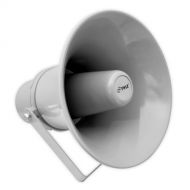 Indoor Outdoor PA Horn Speaker - 9.7 Inch 20-Watt Power Compact Loud Sound Megaphone w/ 400Hz-5KHz Frequency, 8 Ohm, 70V Transformer, Mounting Bracket, For 70V Audio System - PyleH
