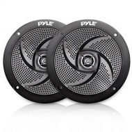 Pyle Low-Profile Waterproof Marine Speakers - 240W 6.5 Inch 2 Way 1 Pair Slim Style Waterproof and Weather Resistant Outdoor Audio Stereo Sound System, for Boat, Off-Road Vehicles - Pyl