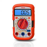 Pyle PDMT28 Digital Backlit LCD Multimeter, AC, DC, Volt, Current, Resistance, Transistor and Range with Protective Rubber Case