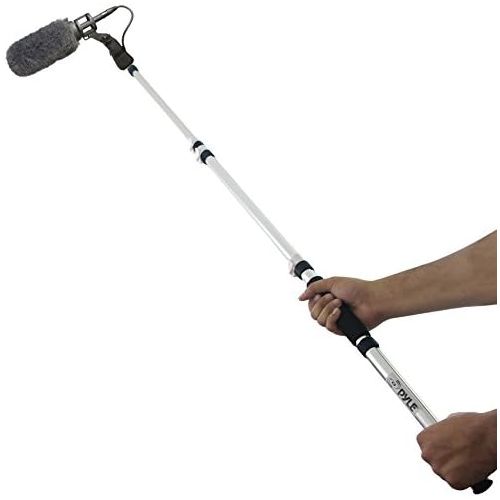  Pyle Mic Boom Pole - Telescope Microphone Boom Fish Pole for Shotgun Mics with Adjustable Length - 5.7’ ft. (PMKSB06)