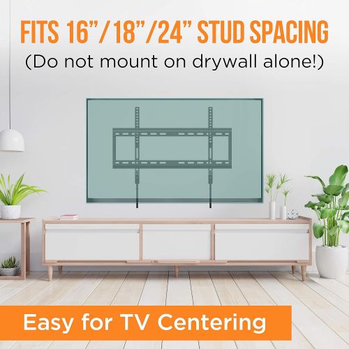  Pyle Tilting Wall Mount TV Bracket - Heavy Duty Universal Flat Screen TV Wall Mount - Mounts 42-84 LED/LOLED & Plasma TV Flat Screens - Large Tilt, VESA Mounting, 132 lbs Weight Capacit