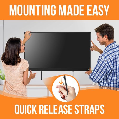  Pyle Tilting Wall Mount TV Bracket - Heavy Duty Universal Flat Screen TV Wall Mount - Mounts 42-84 LED/LOLED & Plasma TV Flat Screens - Large Tilt, VESA Mounting, 132 lbs Weight Capacit