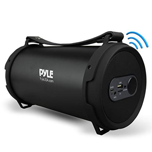  Portable Speaker, Boombox, Bluetooth Speakers, Rechargeable Battery, Surround Sound, Digital Sound Amplifier, USB/SD/FM Radio, Wireless Hi-Fi Active Stereo Speaker System in-Pyle P