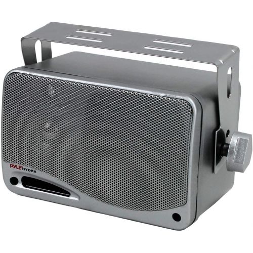  3-Way Waterproof Marine Box Speakers - 3.5 200 Watt Dual Indoor Outdoor Speaker System - Weatherproof/Waterproof Outdoor Speaker - Home, Boat, Pool, Patio Indoor Outdoor Use - Pyle