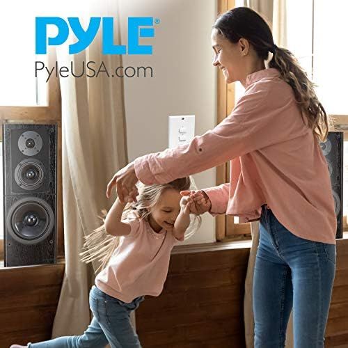  in Wall Speaker Selector Switch - Home Audio 2-Channel A/B Dual Channel Speakers Controller Pod Box - Control and Activates (2) Pair of Indoor or Outdoor Speakers - Pyle PVCS2