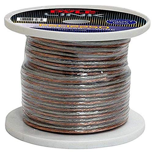  250ft 12 Gauge Speaker Wire - 1 Piece Copper Cable in Spool for Connecting Audio Stereo to Amplifier, Surround Sound System, TV Home Theater and Car Stereo - Pyle PSC12250