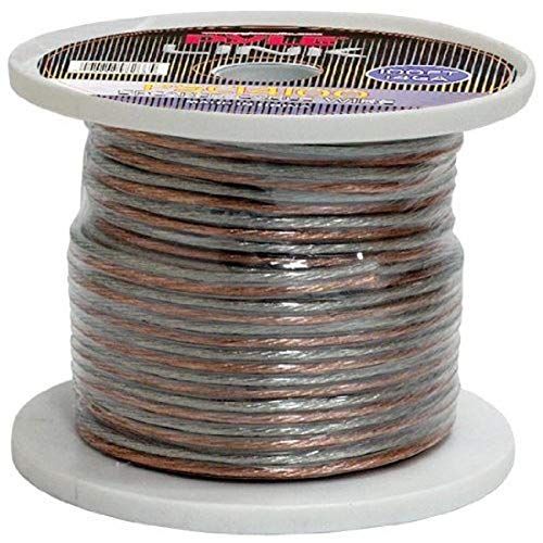  100ft 14 Gauge Speaker Wire - Copper Cable in Spool for Connecting Audio Stereo to Amplifier, Surround Sound System, TV Home Theater and Car Stereo - Pyle PSC14100