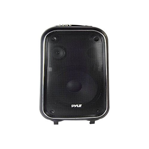  Pyle Wireless Portable PA Speaker System - 400 W Battery Powered Rechargeable Sound Stereo Speaker and Microphone Set with Bluetooth MP3 USB Micro SD FM Radio AUX - For Outdoor DJ Party