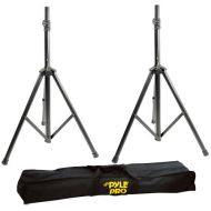 Pyle Universal Speaker Stand Tripod - Height Adjustable 8’+ ft Extra Tall Sound Equipment Mount For Speakers w/ 35mm Compatible Insert - Perfect for Home, On-Stage or In-Studio Use