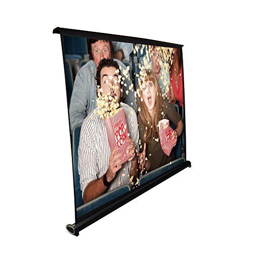  Pyle Portable Projector Screen - Mobile Projection Screen Stand, Lightweight Carry & Durable Easy Pull Out System for Schools Meeting Conference Indoor Outdoor Use, 40 Inch (PRJTP4