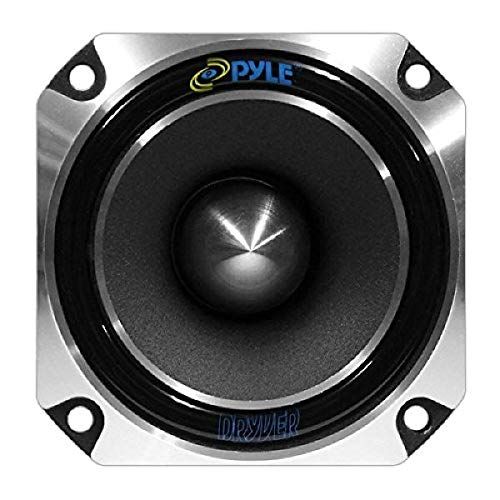  Pyle 1 Car Audio Speaker Tweeter - 300 Watt High Power 1 Inch Super Titanium Tweeter System with Die Cast Aluminum Frame, 2kHz - 20 kHz Frequency, 104 dB, 4-8 Ohm, Heavy Duty 30 oz Magn