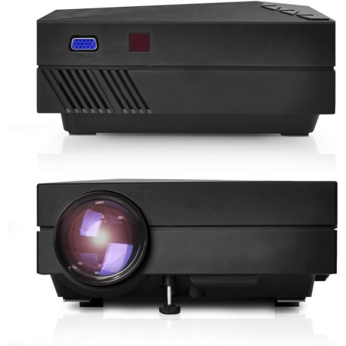  Pyle Mini Video Projector 1080p Full HD Multimedia LED Cinema System for Home Theater, Office Conference Presentations w/ Keystone and HDMI Input for Laptop, PC Computer Digital Vi