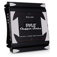Pyle 2 Channel Car Stereo Amplifier - 1400W Dual Channel Bridgeable High Power MOSFET Audio Sound Auto Small Speaker Amp w/ Crossover, Bass Boost Control, Gold Plated RCA Input Output -