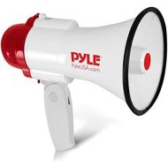 Pyle Megaphone Speaker Lightweight Bullhorn - Built-in Siren, Adjustable Volume Control and 800 Yard Range - PMP30