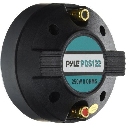  1.5 Inch Tweeter Horn Driver - 500 watt peak power/250 watt RMS Audio Speaker Tweeter System w/ Flat Aluminum Voice Coil, 1.5k-20 kHz Frequency, 95 dB, 8Ohm - Pyle PDS122