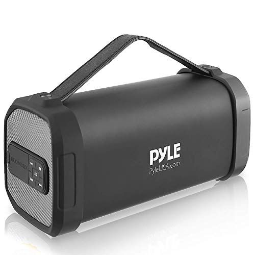  Pyle Wireless Portable Bluetooth Speaker-150 Watt Power Rugged Compact Audio Sound Box Stereo System with Rechargeable Battery, 3.5mm AUX Input Jack, FM Radio, Micro SD and USB Rea