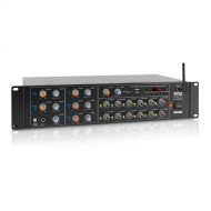 Pyle 12-Channel Wireless Bluetooth Power Amplifier - 6000W Rack Mount Multi Zone Sound Mixer Audio Home Stereo Receiver Box System w/RCA, USB, AUX - for Speaker, PA, Theater, Studio/Sta