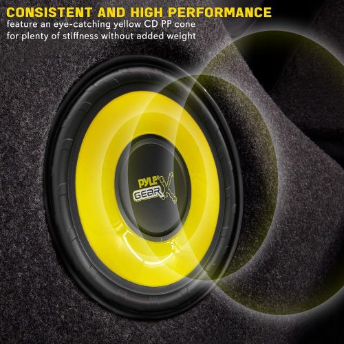  Pyle 6.5 Inch Mid Bass Woofer Sound Speaker System - Pro Loud Range Audio 300 Watt Peak Power w/ 4 Ohm Impedance and 60-20KHz Frequency Response for Car Component Stereo PLG64