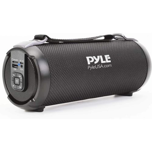  Pyle Wireless Portable Bluetooth Boombox Speaker - 100 Watt Rechargeable Boom Box Speaker Portable Music Barrel Loud Stereo System with AUX Input, MP3/USB/SD Port, Fm Radio, 2.5 Tweeter