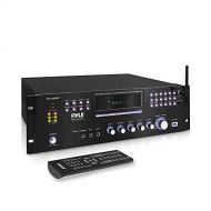 Pyle 4 Channel Pre Amplifier Receiver - 1000 Watt Rack Mount Bluetooth Home Theater-Stereo Surround Sound Preamp Receiver W/Audio/Video System, CD/DVD Player, AM/FM Radio, MP3/USB Reade