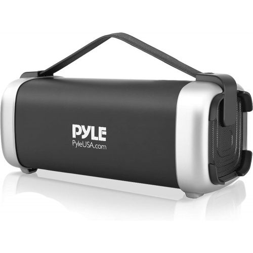  Pyle Wireless Portable Bluetooth Speaker - 200 Watt Power Rugged Compact Audio Sound Box Stereo System - Rechargeable Battery, 3.5mm AUX Input Jack, FM Radio, MP3, Micro SD and USB