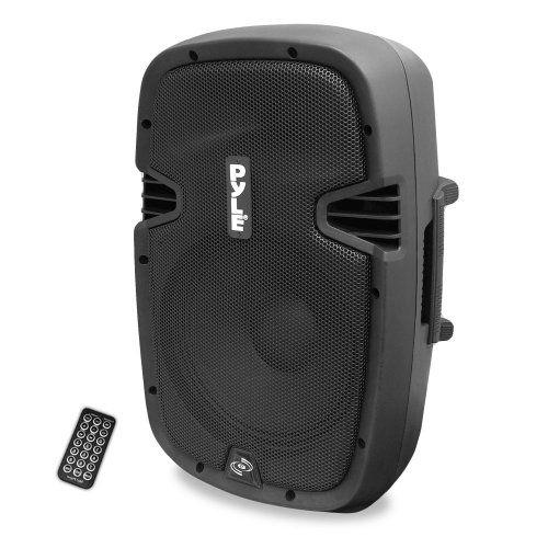  Powered Active PA Loudspeaker Bluetooth System - 10 Inch Bass Subwoofer Monitor Speaker and Built-in USB for MP3, DJ Party Stereo Amp Sub for Concert Audio or Band Music- Pyle PPHP