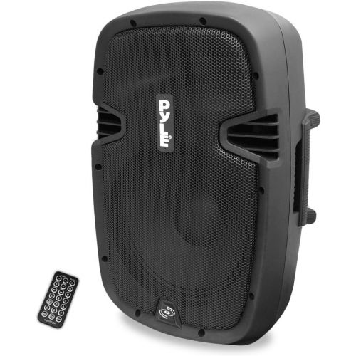  Powered Active PA Loudspeaker Bluetooth System - 10 Inch Bass Subwoofer Monitor Speaker and Built-in USB for MP3, DJ Party Stereo Amp Sub for Concert Audio or Band Music- Pyle PPHP