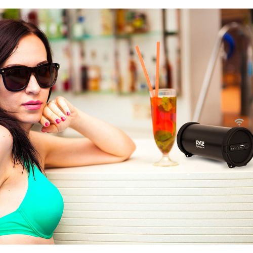  Pyle Surround Portable Boombox Wireless Home Speaker Stereo System, Built-in Rechargeable Battery, MP3/USB/FM Radio with Auto-Tuning, Aux Input Jack for External Audio. (PBMSPG6) B