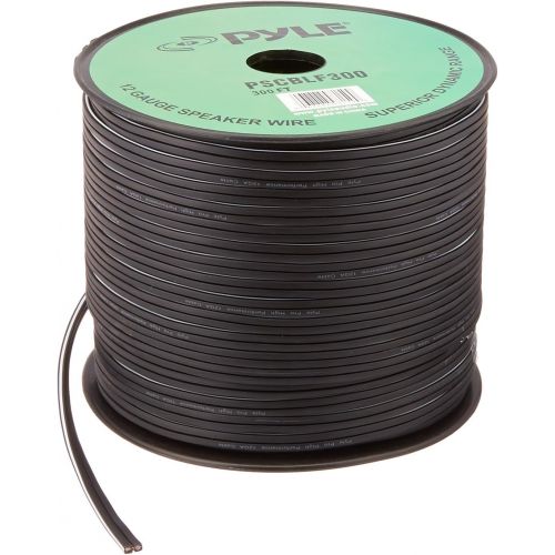  Pyle-Pro PSCBLF300 300 Feet 12 AWG Spool Speaker Cable with Rubber Jacket Black