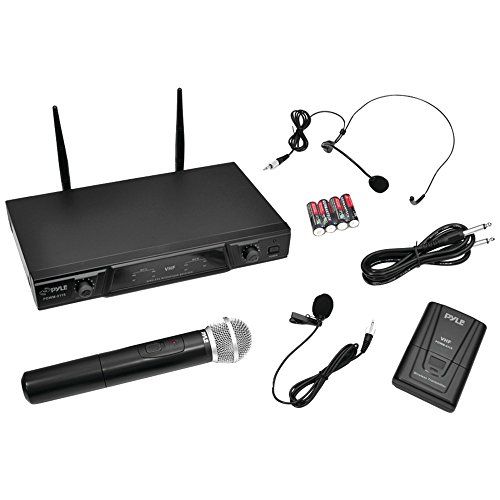  PYLE PRO PDWM2115 VHF Wireless Microphone Receiver System with Independent Volume Control Home, garden & living