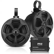 Waterproof Off-Road Speakers with Amplifier - 5.25 Inch 1000W 2-Channel Outdoor Marine Waketower Speakers Full Range for ATV UTV Quad Jeep Boat - Pyle PLUTV52CH