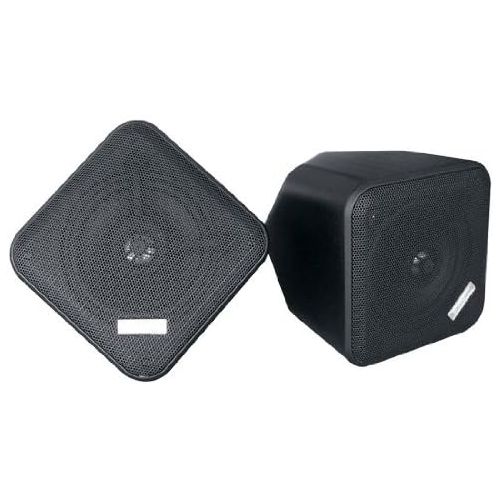  Pyle Home PDWP5BK - 5 Inchs Weatherproof Indoor/ Outdoor Full Range Two-Way Speaker Enclosures (Black) (Pair)