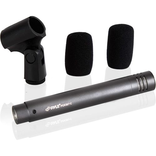  Pyle PRTPDKM7CMIC Condenser Microphone - Small Diaphragm Instrument & Vocal Mic with Mount Clip