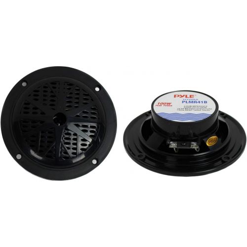  4) PYLE PLMR41B 4 200W Dual Cone Waterproof Marine Boat Stereo Speakers 2 PAIRS